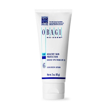 фото універсальний сонцезахисний лосьйон obagi medical nu-derm healthy skin protection broad spectrum spf 35, 85 г