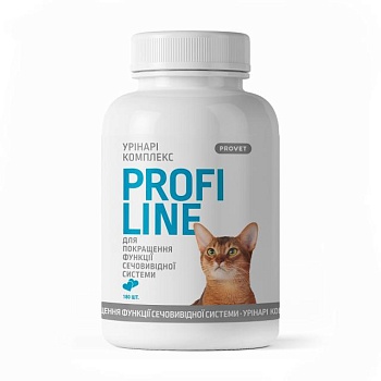 фото вітаміни для кішок в таблетках provet profiline урінарі комплекс для покращення функції сечовивідної системи, 180 шт