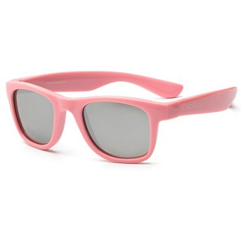 фото детские солнцезащитные очки koolsun wawe нежно-розовые (размер 3+) (ks-waps003)
