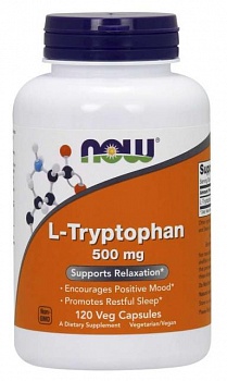 foto аминокислота now l-tryptophan 500 mg veg capsules 120 капсул (4384302609)