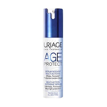 foto інтенсивна сироватка для обличчя uriage age protect multi-action intensive serum проти зморщок, 30 мл