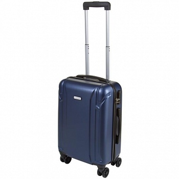 foto чемодан маленький oulando пластик abs 4 колеса 36х54х21 синий ксл722-20син