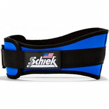 foto пояс тканевый для фитнеса и бодибилдинга schiek 2006 черно-синий, размер xs