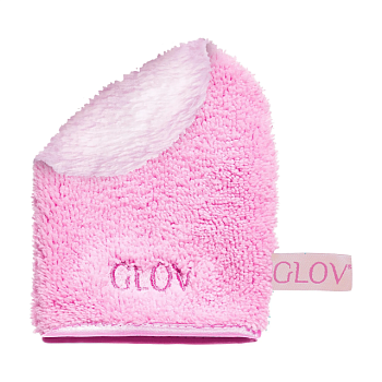 фото рукавиця для зняття макіяжу glov dual fiber makeup removing and skincare mitt, pink, 1 шт