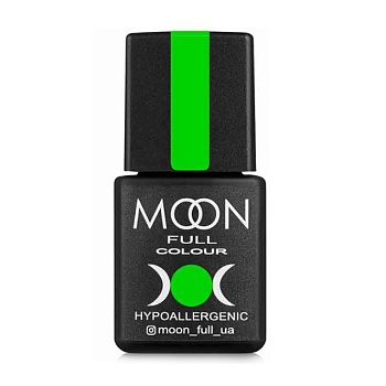 фото гель-лак moon full neon color gel рolish uv/led, 702 салатовий яскравий, 8 мл