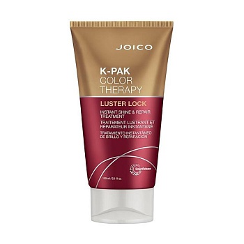 фото відновлювальний засіб для блиску волосся joico k-pak color therapy luster lock instant shine & repair treatment, 150 мл