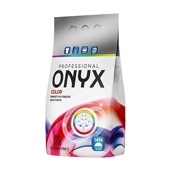 фото пральний порошок onyx professional color для кольорових речей, 140 циклів прання, 8.4 кг