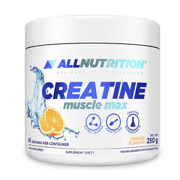 фото дієтична добавка креатин в порошку allnutrition creatine muscle max апельсин, 250 г