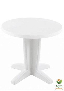 фото стіл круглий papatya браво 80 білий (4675)