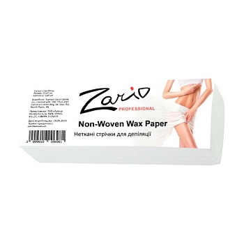 фото стрічки для депіляції zario professional non-woven wax paper з нетканого матеріалу, 100 шт
