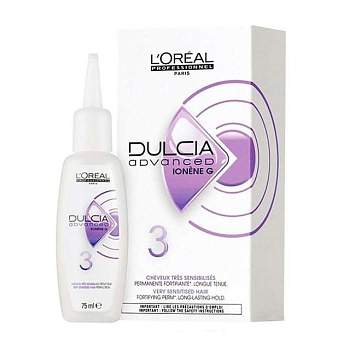 фото лосьйон для завивання чутливого волосся l'oreal professionnel dulcia advanced perm lotion 3, 75 мл