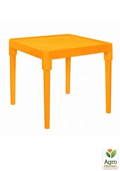 фото стіл дитячий квадратний світло-помаранчевий (2112)