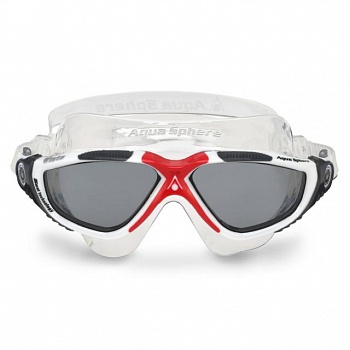 foto окуляри для плавання aquasphere vista біло-червоний лінзи темні (ms1730912ld)