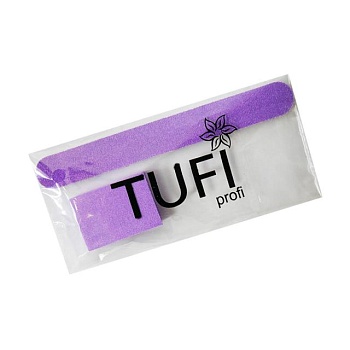 foto набір одноразовий для манікюру tufi profi premium (пилочка 180/240 гритів, 1 шт + баф 120/120 гритів, фіолетовий, 1 шт), (097775)