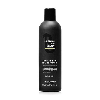 foto чоловічий делікатний енергетичний шампунь alfaparf milano blends of many energizing low shampoo, 250 мл