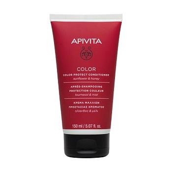 фото кондиціонер apivita color protect conditioner для фарбованого волосся, 150 мл