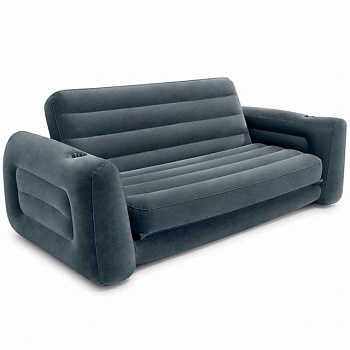 foto надувной диван-трансформер intex 66552 (203 x 224 x 66 см) pull-out sofa