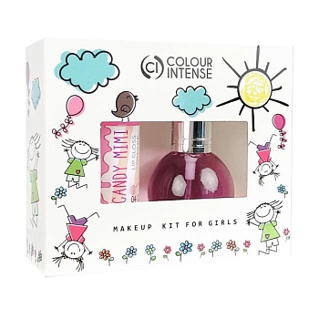 фото парфумований набір для дівчат colour intense makeup kit for girls 01 (туалетна вода, 16 мл + блиск для губ, 10.5 мл)