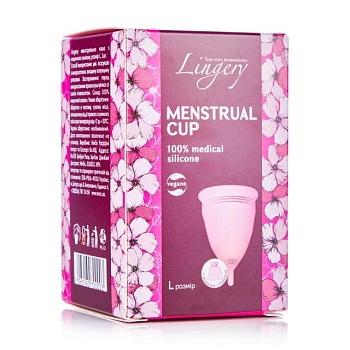 foto менструальна чаша lingery розмір l, 1 шт