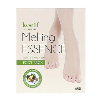 фото маска для ніг petitfee & koelf melting essence foot pack, 10*16 г