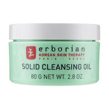 foto олія для зняття макіяжу erborian solid cleansing oil, 80 г