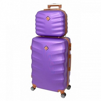 foto комплект чемодан + кейс bonro next (середній) фіолетовий