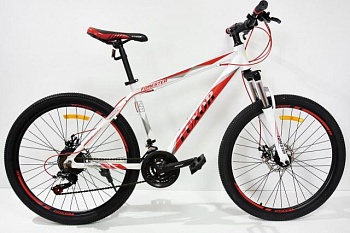 foto велосипед 26" luxor forester бело-красный