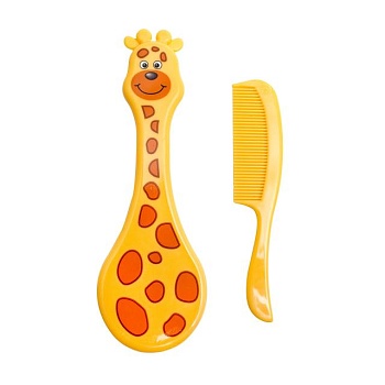 foto дитячі гребінець і щітка для волосся lindo li 600 жираф жовтий