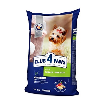 foto сухий корм для собак club 4 paws premium для малих порід, 14 кг
