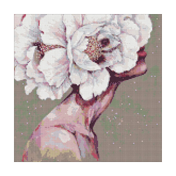 фото алмазна мозаїка ідейка вишукана дівчина, 40*40 см (amo7612)