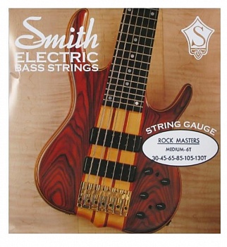 foto струны для бас-гитары ken smith rmm-6t rock masters taper core 6-string bass medium 30/130t