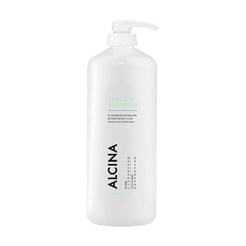 фото шампунь alcina hair care sensitive shampoo для чутливої шкіри голови, 1.250 л