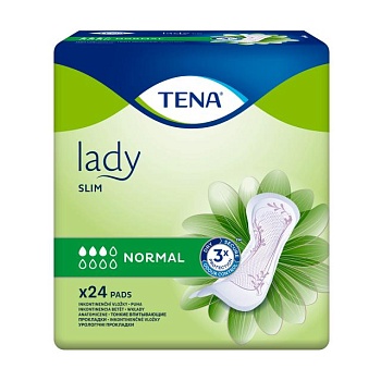 фото урологічні прокладки жіночі tena lady slim normal, 24 шт