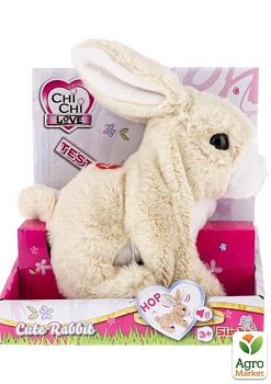 фото іграшка chi chi love «кролик», який ходить, пищить, ворушить вухами і носиком, 20 см, 3 + simba toys