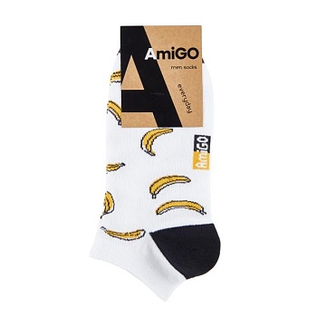 foto шкарпетки чоловічі amigo f08 спортивні, банани, розмір 25