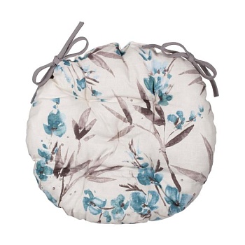 фото подушка для стільця ardesto flower, діаметр 40 см (art04pf)