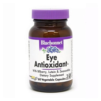 фото дієтична добавка в капсулах bluebonnet nutrition eye antioxidant, 60 шт
