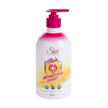 фото рідке мило shik elixir antibacterial effect active protection liquid soap активний захист, 500 г