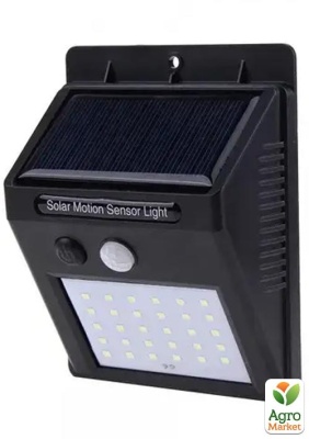 Детальне фото вуличний ліхтар з датчиком освітленості solar light 30 led