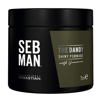 фото чоловіча помада для стайлінгу волосся sebastian professional seb man the dandy натуральна фіксація, 75 мл