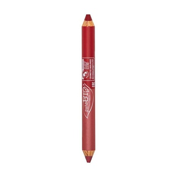 фото подвійна помада-олівець для губ purobio cosmetics duo lips day & night, 2.8 г