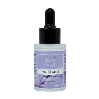 фото ремувер для кутикули tufi profi premium simple melt liquid cuticle remover, 30 мл