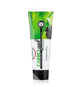 фото зубна паста equilibra active charcoal toothpaste gel з активованим вугіллям, 75 мл