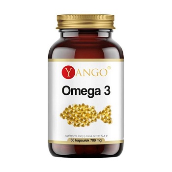 фото дієтична добавка в капсулах yango omega 3 омега 3, 709 мг, 60 шт