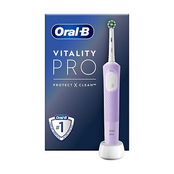фото електрична зубна щітка oral-b vitality pro лілова