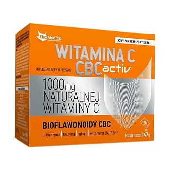 фото дієтична добавка вітаміни в порошку ekamedica vitamin c cbc active powder вітамін c, 1000 мг, 147 г