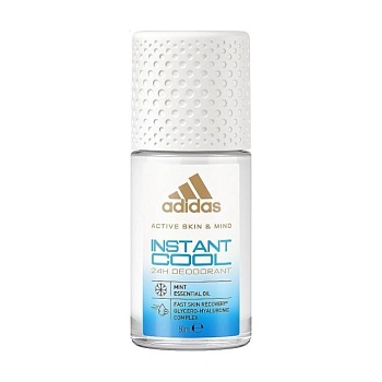 фото кульковий дезодорант adidas instant cool 24h deodorant жіночий, 50 мл