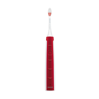 фото зубна електрощітка sencor electric sonic toothbrush soc 1101rd біло-червона, 1 шт