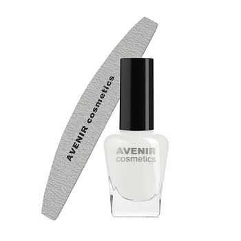 фото базове покриття під лак для нігтів avenir cosmetics залізна міцність 2 в 1, 15 мл + пилочка, 1 шт
