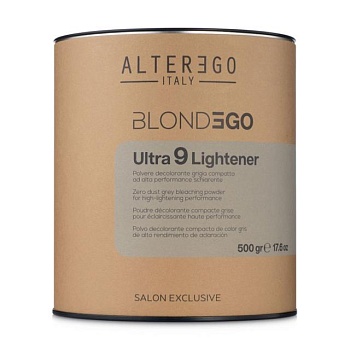 фото освітлювальний порошок для волосся alter ego blondego ultra 9 lightener, 500 г